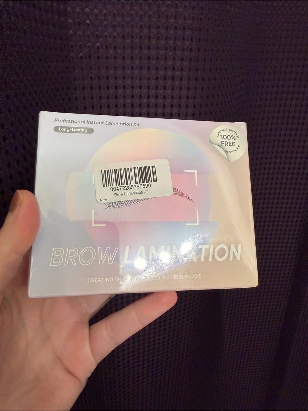 Brow Lamination Kit - Iridescent Pink Packaging